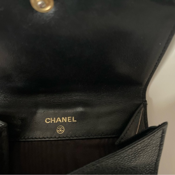 Vintage Chanel CC Wallet Black Caviar Leather​ - Picture 5 of 10